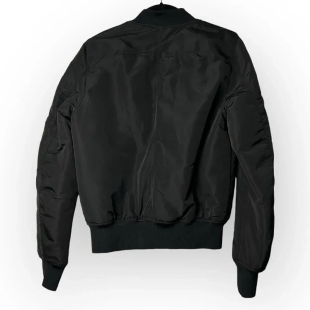 H&M Black Bomber Jacket 4 - Picture 2 of 4